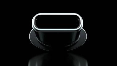 Siyah arkaplanda susturucu