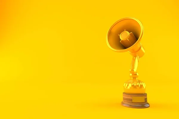 Megafone troféu dourado — Fotografia de Stock