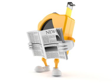 Gazete okuyan bant karakterini ölç