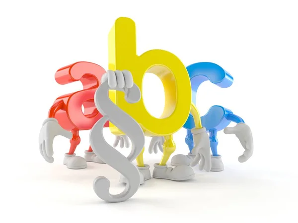 Caráter ABC com símbolo de parágrafo — Fotografia de Stock
