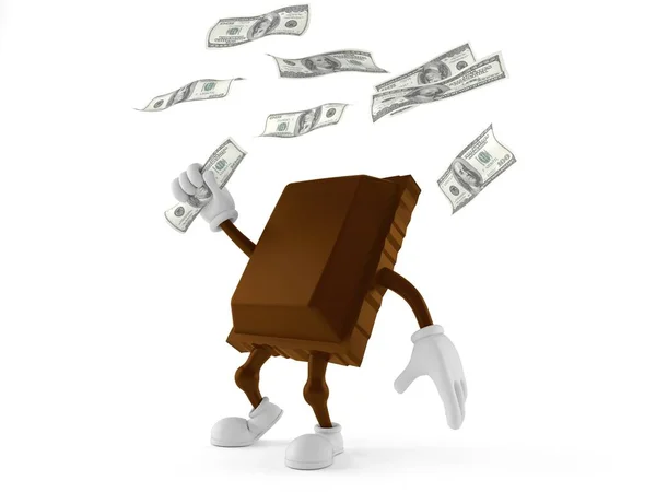 Chocolate carácter captura de dinero —  Fotos de Stock