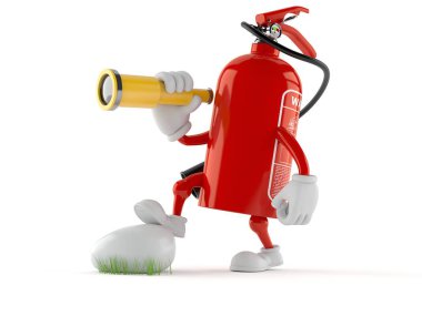 Teleskoptan bakan yangın söndürücü karakteri