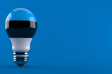 ampul ile Estonya bayrağı