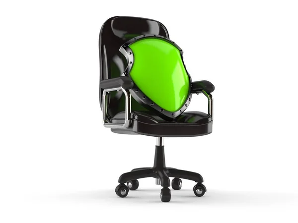 Protective shield on business chair — Stock Photo, Image