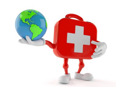 İlk yardım çantası karakteri dünyayı tutuyor