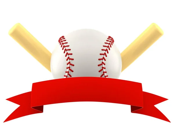 Pallone da baseball con nastro bianco — Foto Stock