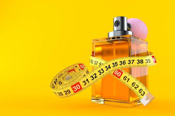 Butelka perfum z centymetrem — Zdjęcie stockowe