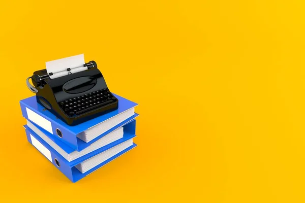 Máquina de escribir con aglutinantes de anillo — Foto de Stock