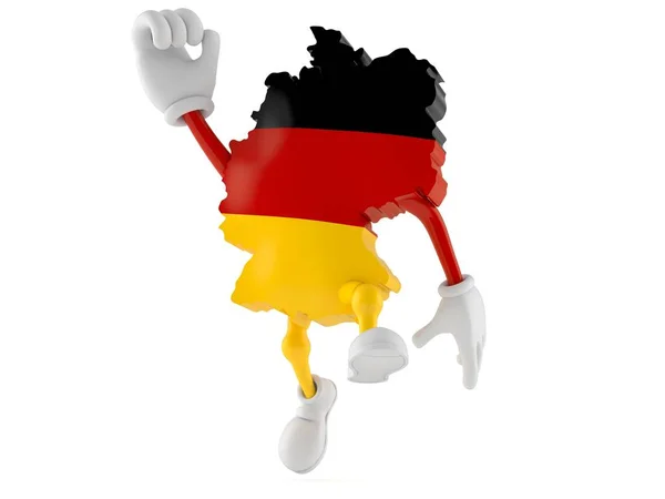 Deutsche Charaktere springen vor Freude — Stockfoto