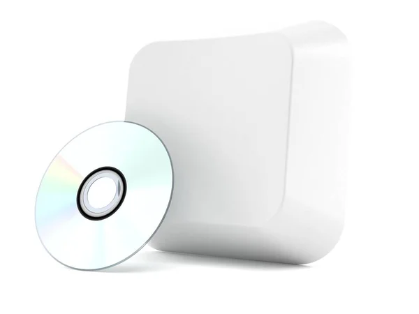 Chave do computador com disco cd — Fotografia de Stock