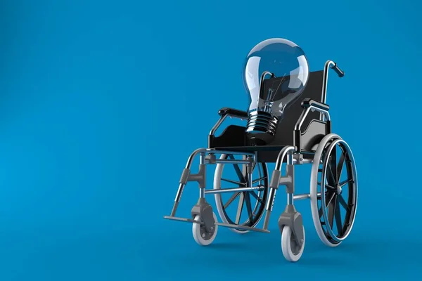Glödlampa på rullstol — Stockfoto