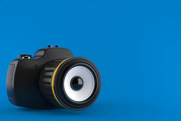 Camera Met Audio Speaker Geïsoleerd Blauwe Achtergrond Illustratie — Stockfoto