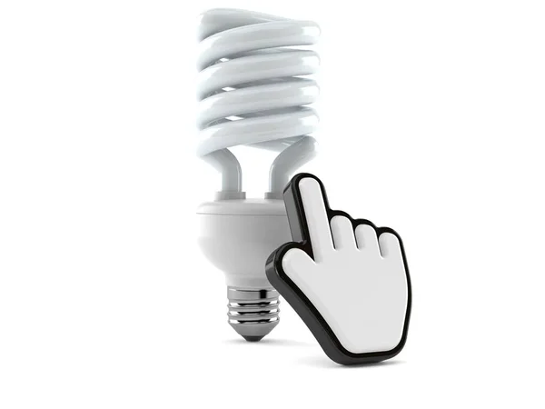 Light Bulb Cfl Web Cursor — Stock Photo, Image