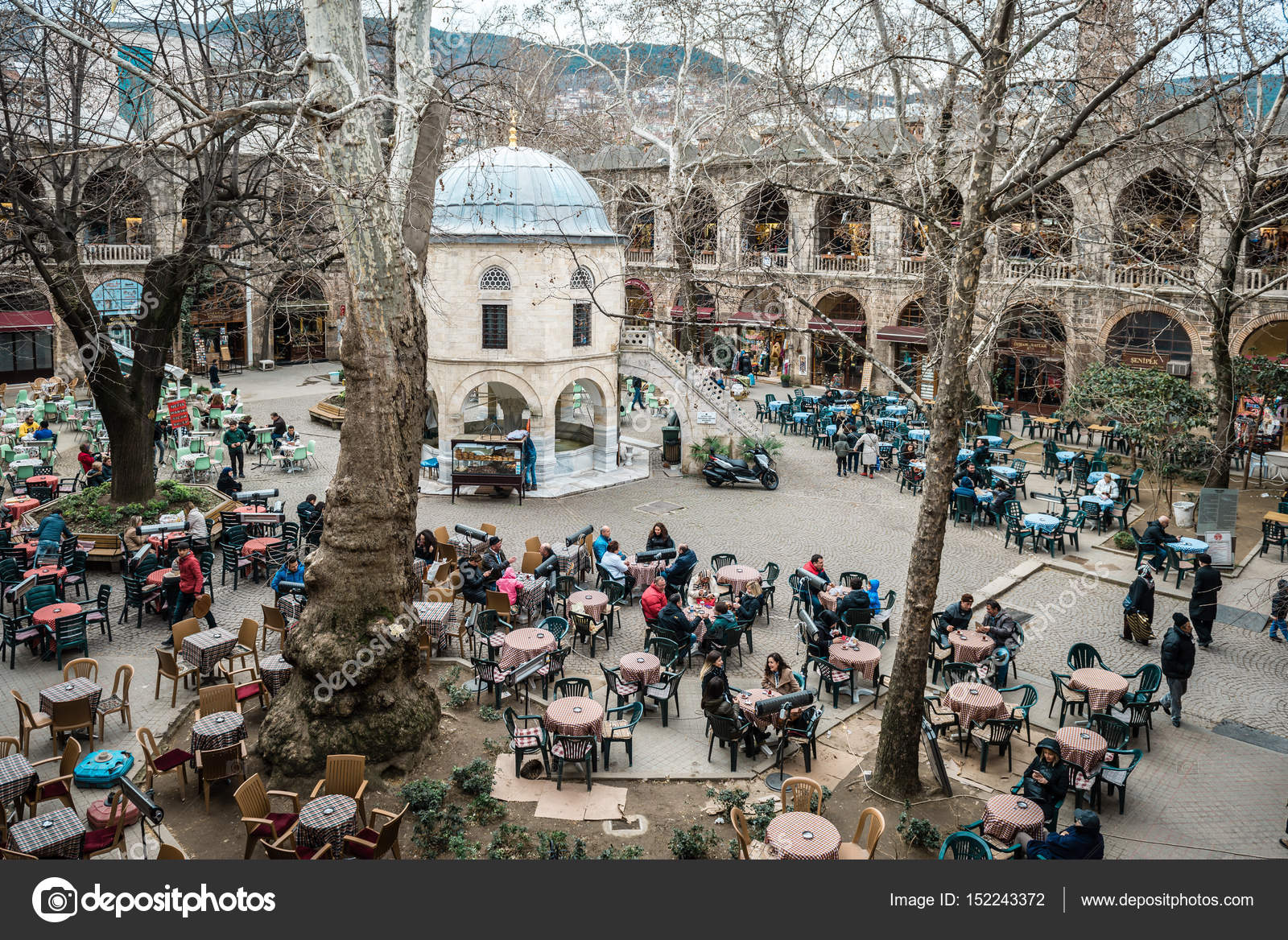 Koza Han silk market in Bursa Turkey. Stock Editorial Photo © Aivita