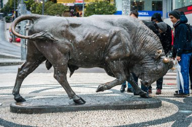 Boğa heykeli Kadıköy Meydanı, Istanbul, Türkiye