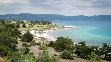 Salda Gölü, Burdur, Türkiye'de.