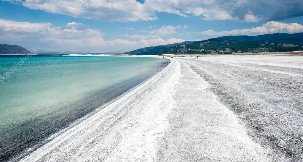 Salda Lake at Burdur, Turkey.