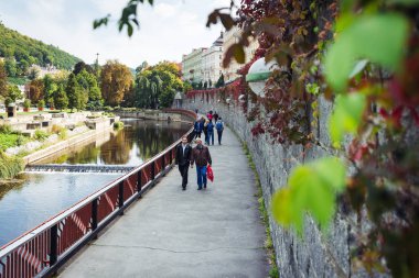 Karlovy Vary veya Carlsbad'da western Bohemia, Çek Cumhuriyeti