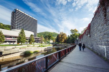 Karlovy Vary veya Carlsbad'da western Bohemia, Çek Cumhuriyeti