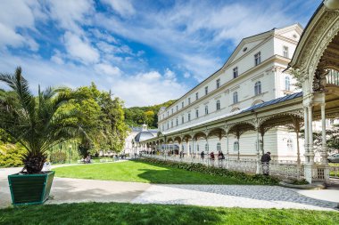 Karlovy Vary veya Carlsbad'da western Bohemia, Çek Cumhuriyeti