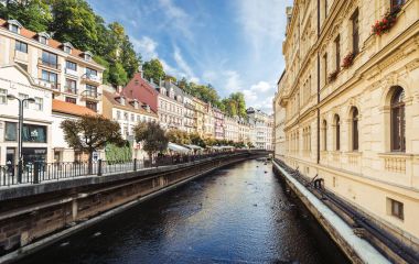Karlovy Vary veya Carlsbad'da western Bohemia, Çek Cumhuriyeti