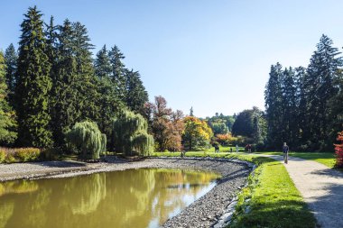 Pruhonice Chateau ve Çek Cumhuriyeti'nde Park