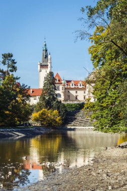 Pruhonice Chateau ve Çek Cumhuriyeti'nde Park