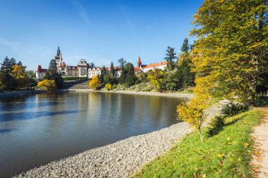 Pruhonice Chateau ve Çek Cumhuriyeti'nde Park