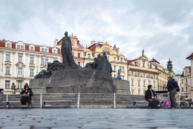 Jan Hus anıt Old Town Square Prag, Çek Cumhuriyeti
