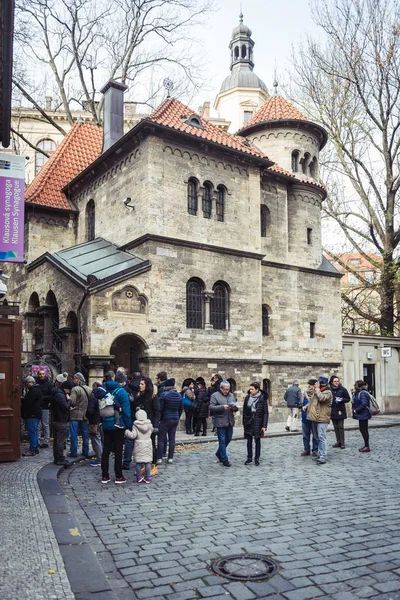 Klausová synagoga v židovské čtvrti v Praze, Česká republika — Stock fotografie