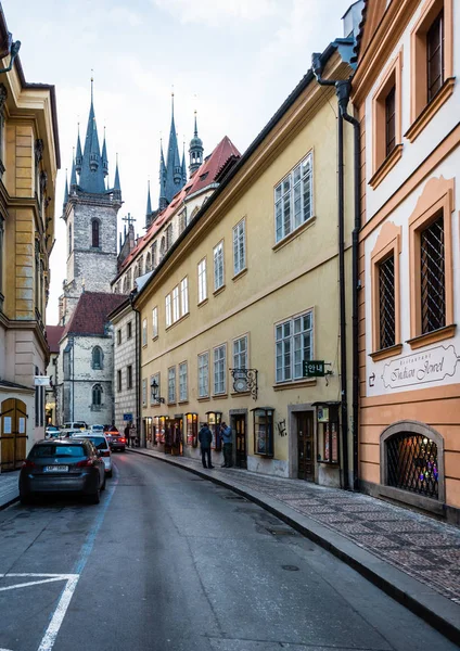 Kościół z Matki Boskiej przed Tynem w Praga stare miasto, Republika Czeska — Zdjęcie stockowe