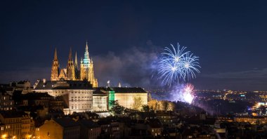 Gece, Saint Vitus Katedrali Çek Cumhuriyeti Prag