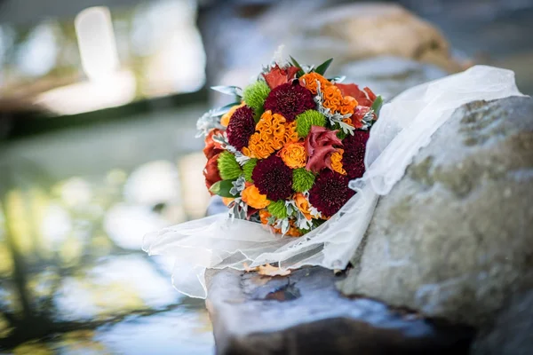 Bouquet per matrimoni autunnali — Foto Stock