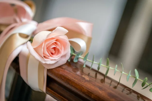 Decoración barandilla de boda — Foto de Stock