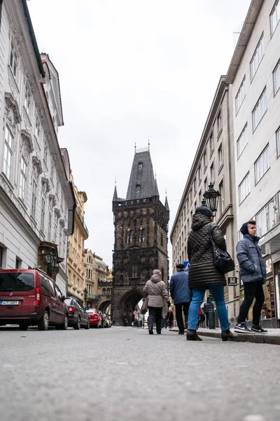 Kruittoren in Praag, Tsjechië — Stockfoto