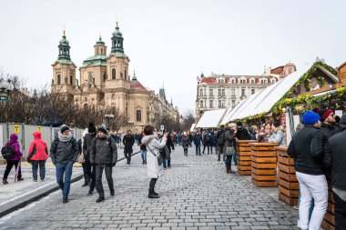 Prag Paskalya piyasalar eski şehir Meydanı