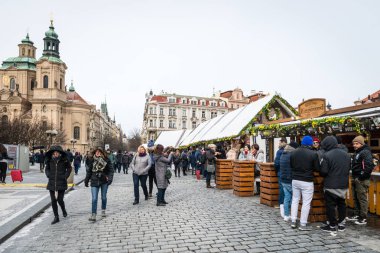 Prag Paskalya piyasalar eski şehir Meydanı
