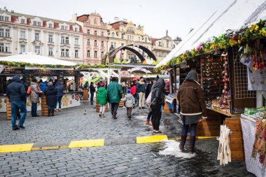 Prag Paskalya piyasalar eski şehir Meydanı