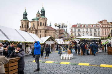 Prag Paskalya piyasalar eski şehir Meydanı