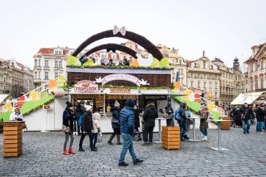Prag Paskalya piyasalar eski şehir Meydanı
