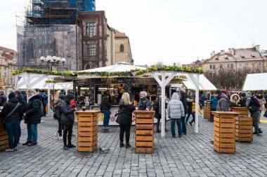 Prag Paskalya piyasalar eski şehir Meydanı