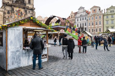 Prag Paskalya piyasalar eski şehir Meydanı