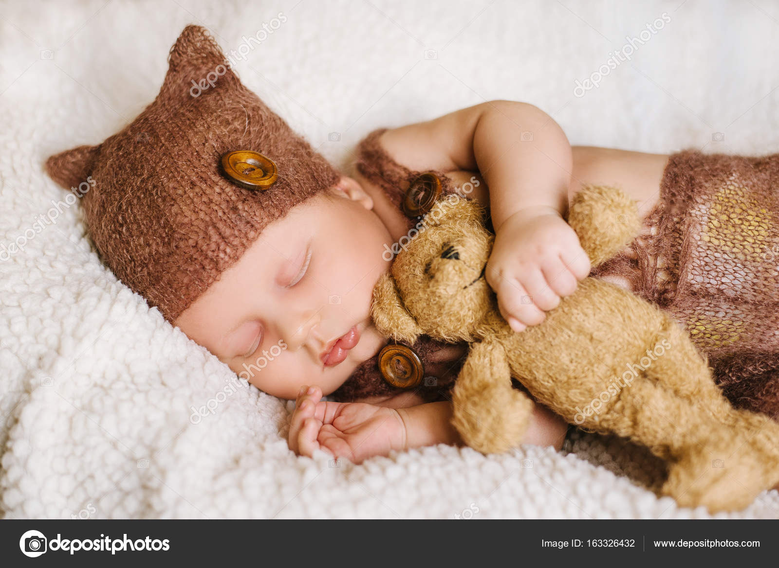 teddy bear with baby face