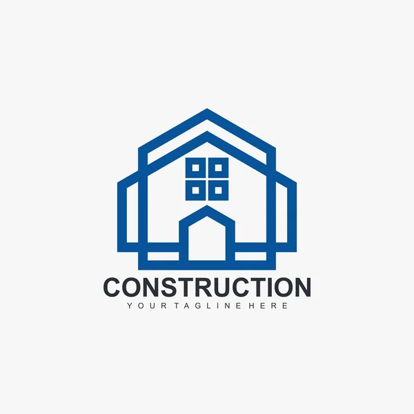 住宅建設のロゴの要素 — ストックベクタ