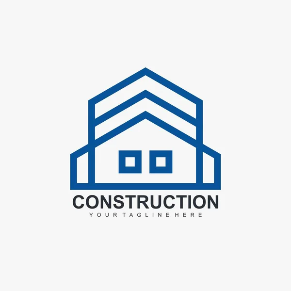 Elementul Logo Ului Construcție — Vector de stoc