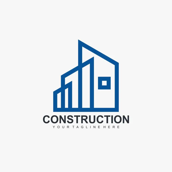 Budowa Domu Logo Elementu — Wektor stockowy