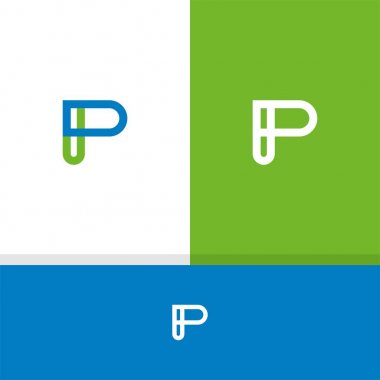 P logo öğeyi işletmeniz için.