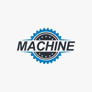 Dişli makine logo vektör çizim sanayi iş için.