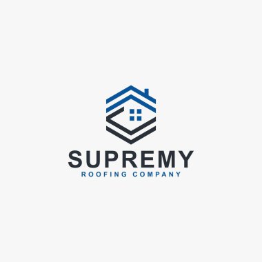 S harfi ev logosu tasarım vektörü. Monogram yazı tipi S soyut tasarımı. Çatı logosu tasarımı.