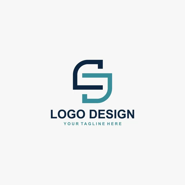 Στίγμα Σχεδιασμού Λογότυπου Letter Εικονογράφηση Εικονιδίου Τεχνολογίας — Διανυσματικό Αρχείο
